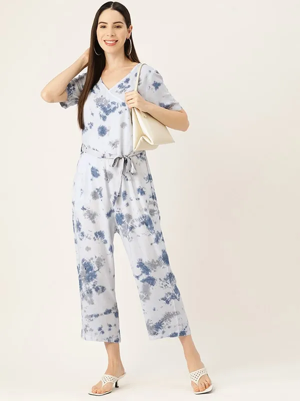 Blue Tie Dye Jumpsuit