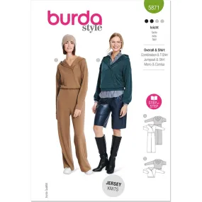 Burda Style Pattern 5871 Misses' Jumpsuit & Top B5871