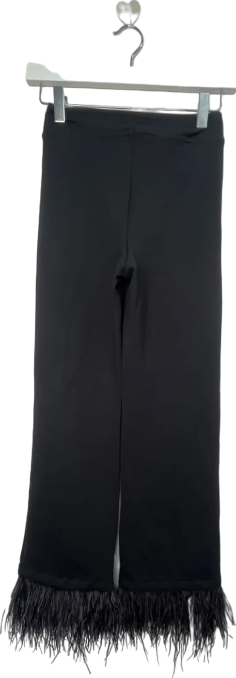 Calzedonia Black Cropped Flare Fit Leggings UK XS