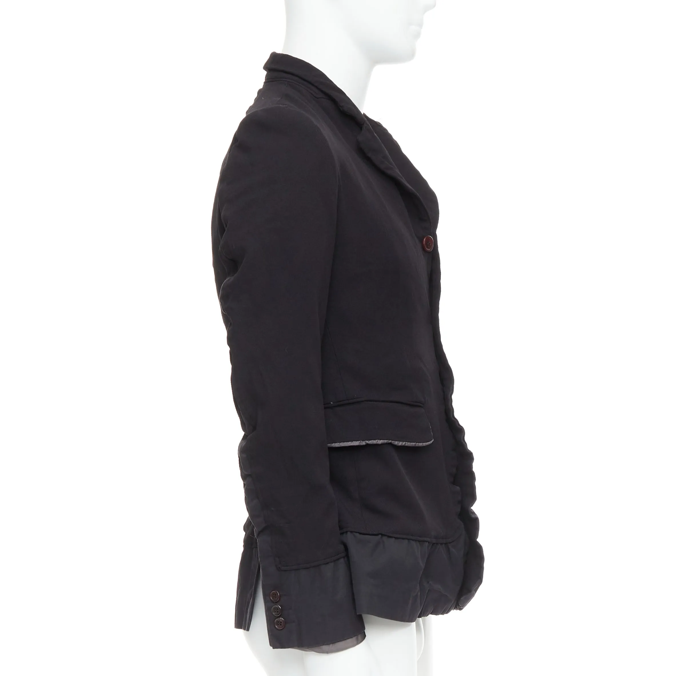 COMME DES GARCONS Homme Plus Evergreen 2005 black Reprint Docking blazer S