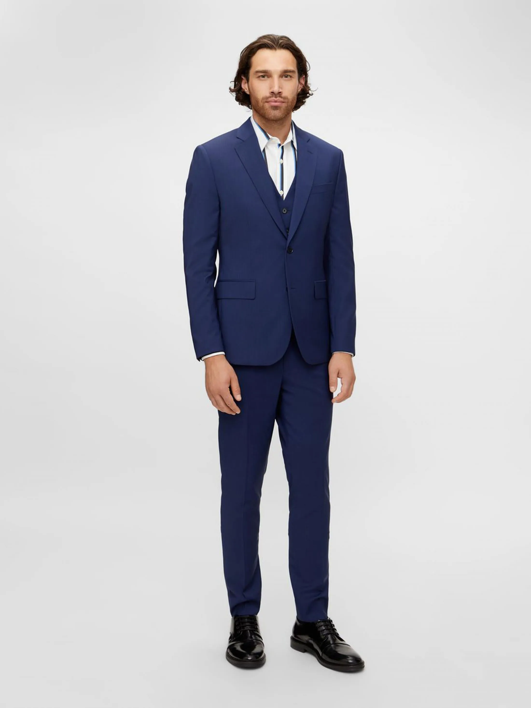 J.Lindeberg Mens Hopper Soft Summer Twill Blazer - MID BLUE