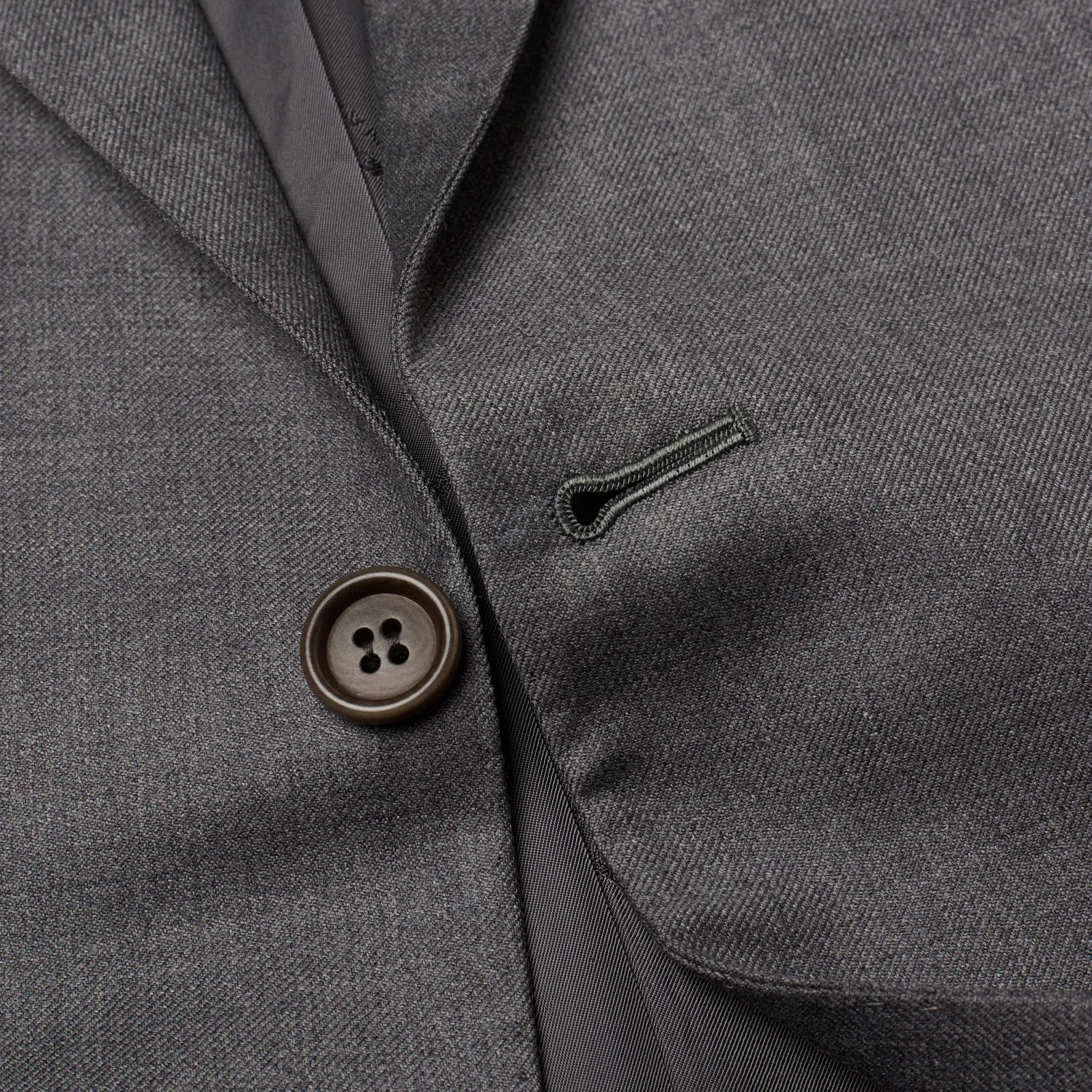KITON Napoli Gray Diamante Blue Super 150s Handmade Jacket Blazer EU 54 NEW US 44 S