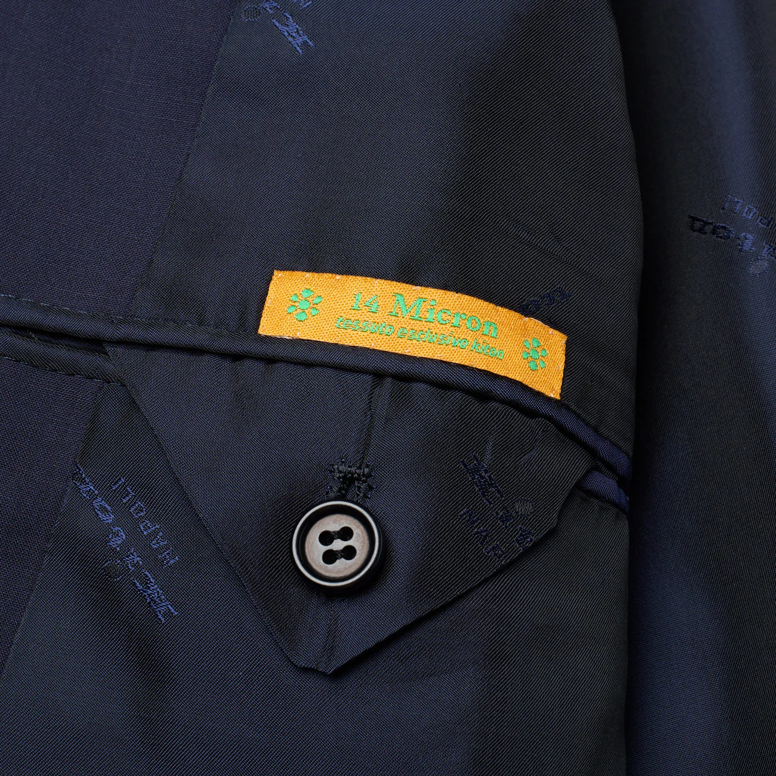KITON Napoli Navy Blue Wool 14 Micron Super 180's Jacket Blazer EU 46 NEW US 36