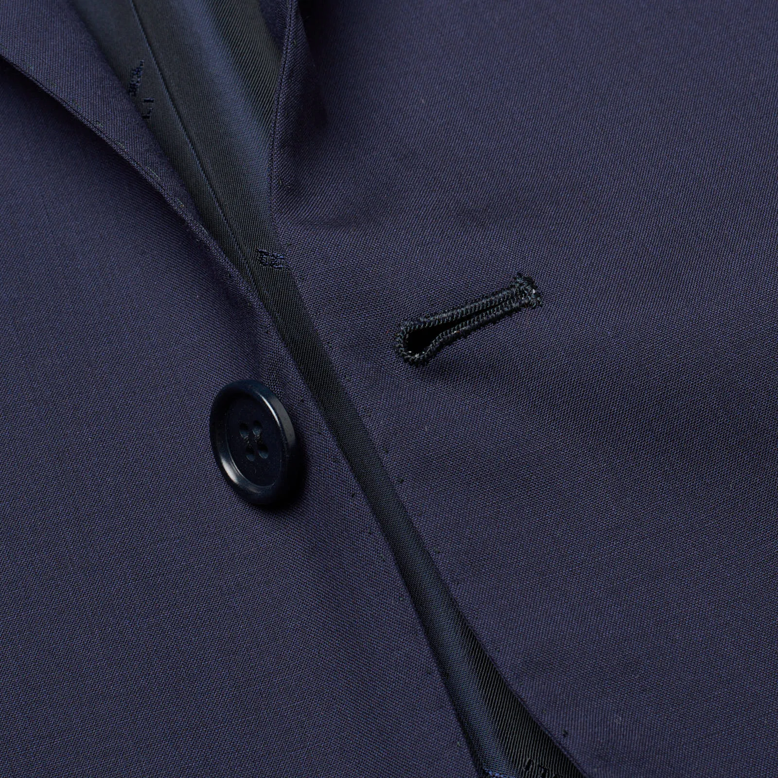 KITON Napoli Navy Blue Wool 14 Micron Super 180's Jacket Blazer EU 46 NEW US 36