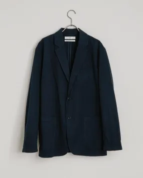 Seersucker Blazer in Navy
